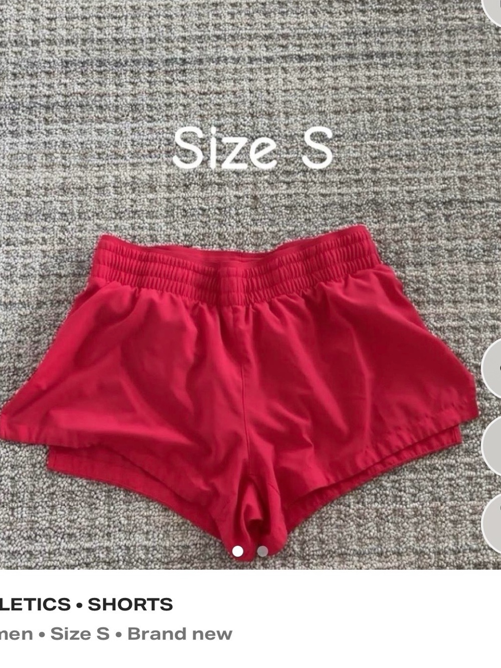 Fabletics Red Athletic Shorts